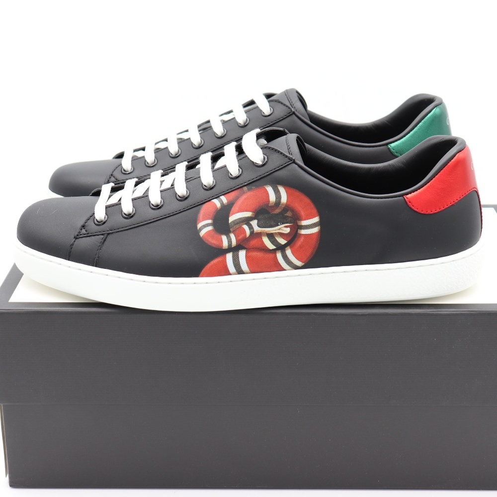 $SOLDEbay$ GUCCI Ace Kingsnake Print Sneakers - Picture 4 of 8